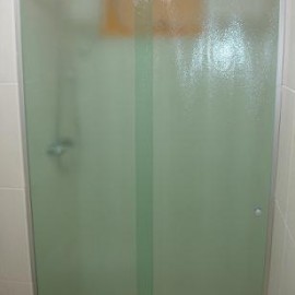 Vidro Pontilhado de 8mm temperado e kit de